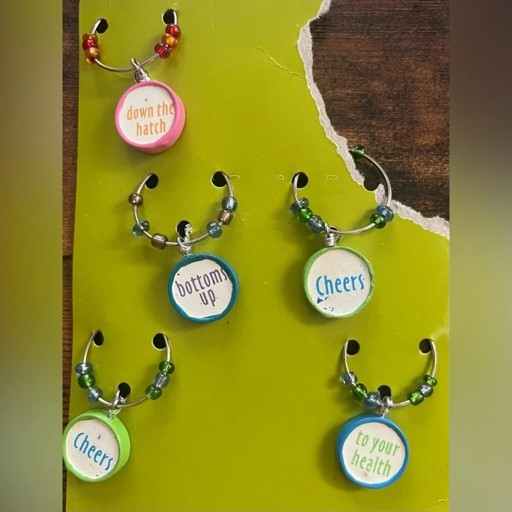 Brand new wine charms 19 charms